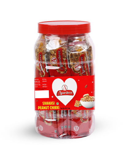 Peanut Chikki Jar 7*50Pcs